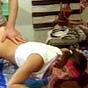Horny teen in exciting threesome